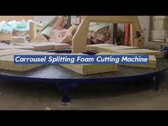 円型水平スポンジ切断機 柔軟性PUのための 平方泡切断機